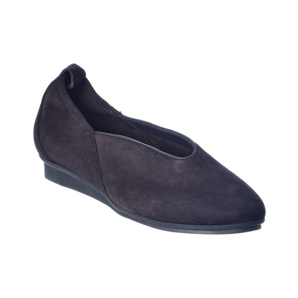 Arche Nino Leather Flat, Black